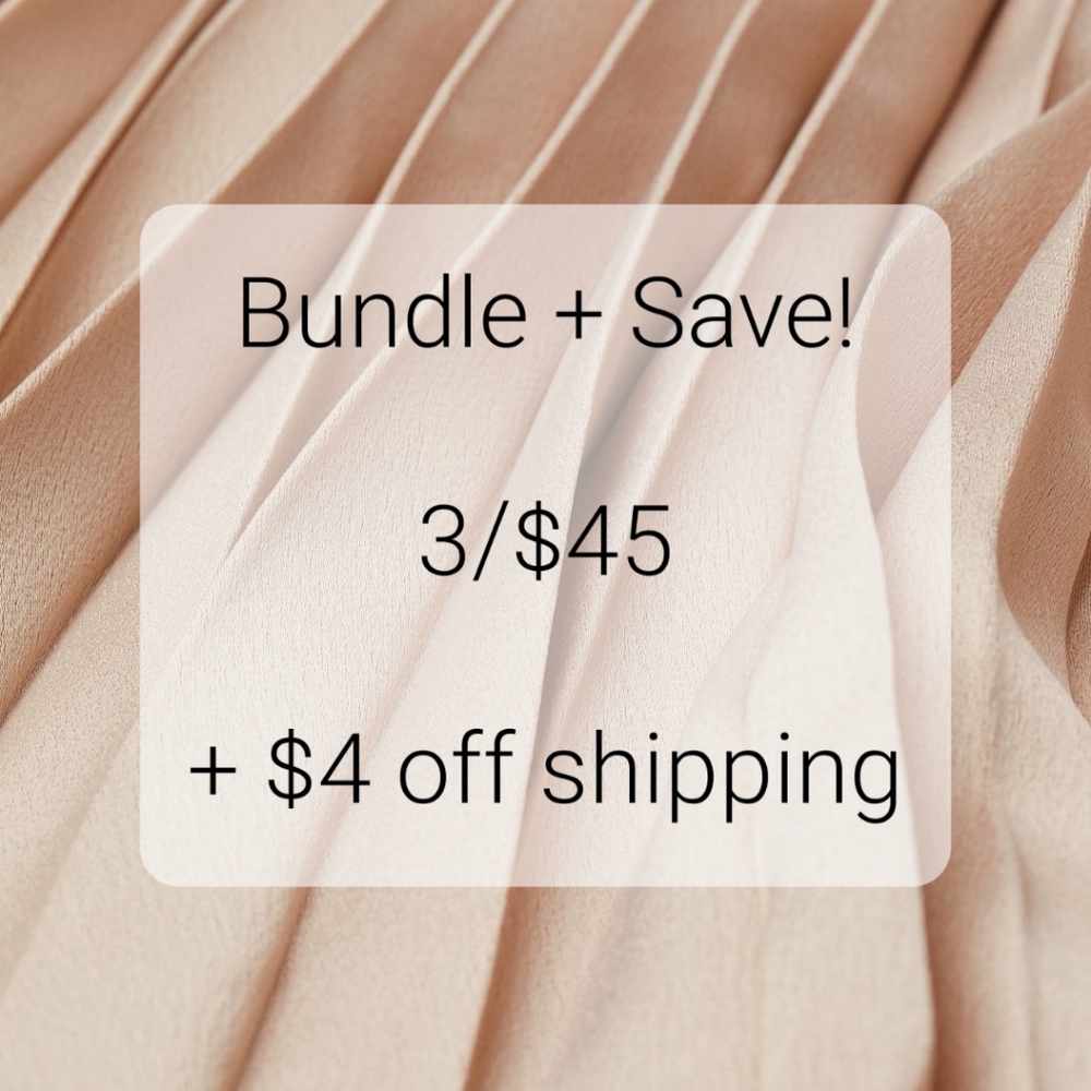SALE Items 3/$45 + $4 off Shipping